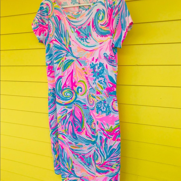 Lilly Pulitzer SSleeve Marlowe Dress Carnivale SM - Picture 3 of 15